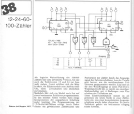 12 24 60 100 Zähler Teilerfaktor auswählen mit 7490 7410 7420