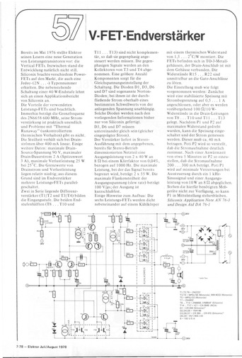 V Fet Verst Rker W Elektor Magazine