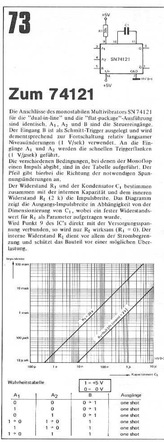 Zum 74121 Monoflop Beschaltung Elektor Magazine