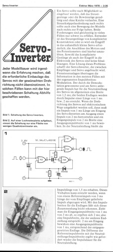  Servo-Inverter (Modellbau, Servomotor, 4001) 