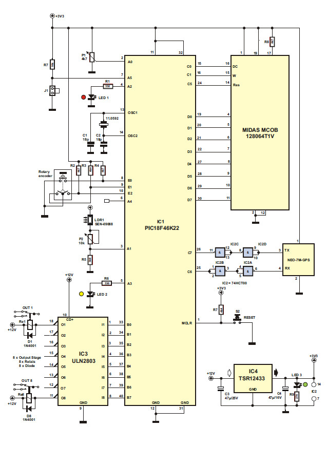 Gratis Artikel Neu 8 Kanal Timer Mit Oled Display Elektor Magazine